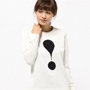 Kate Spade Broome Street Cashmere Blend Exclamation Sweater